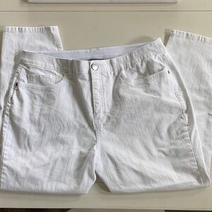 Christopher &  Banks White Cropped Jeans